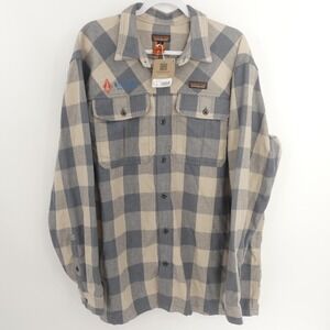 NWT Patagonia Farrier Shirt Men's XL Gray Plaid Westland Distillery Hemp